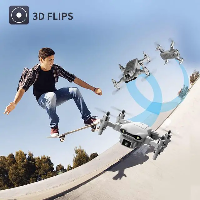 Alt view image 2 of 7 - 4DV9 Mini Drone for Kids Adults with 1080P HD FPV Camera,Foldable Remote Control Quadcopter for Beginners Toys,Auto Hover,Trajectory Flight, 3D Flips,One Key Return,App Control,3 Battery,