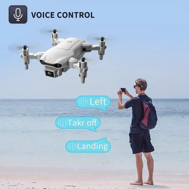 Alt view image 6 of 7 - 4DV9 Mini Drone for Kids Adults with 1080P HD FPV Camera,Foldable Remote Control Quadcopter for Beginners Toys,Auto Hover,Trajectory Flight, 3D Flips,One Key Return,App Control,3 Battery,