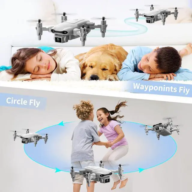 Alt view image 4 of 7 - 4DV9 Mini Drone for Kids Adults with 1080P HD FPV Camera,Foldable Remote Control Quadcopter for Beginners Toys,Auto Hover,Trajectory Flight, 3D Flips,One Key Return,App Control,3 Battery,