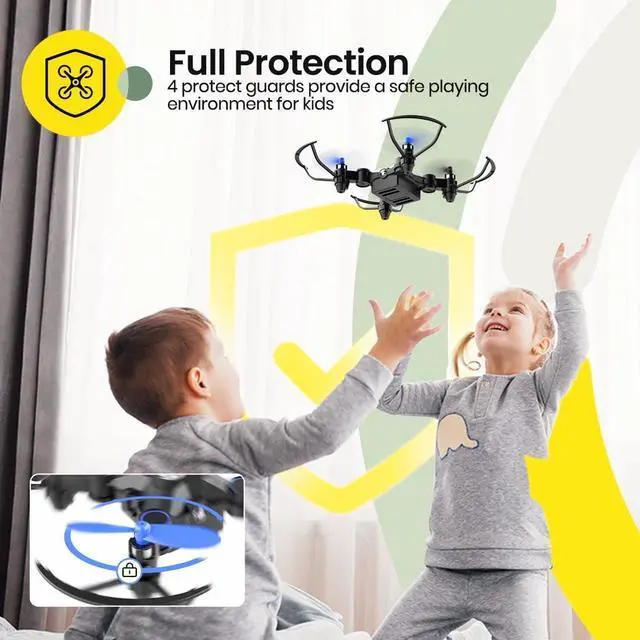 Alt view image 5 of 7 - Holy Stone HS190 Foldable Mini Drone for Kids Beginners, RC Nano Quadcopter with Altitude Hold, 3D Flips, High Speeds Rotation, Headless Mode, Throw to Go, One Key Return