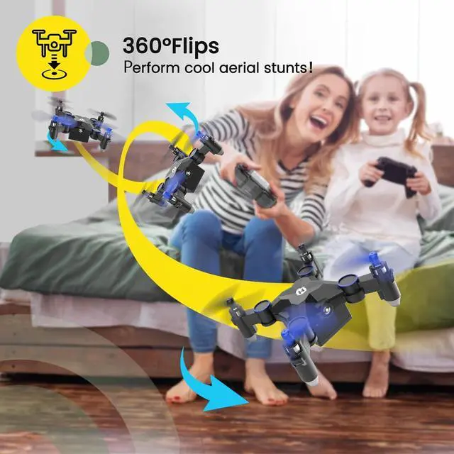 Alt view image 3 of 7 - Holy Stone HS190 Foldable Mini Drone for Kids Beginners, RC Nano Quadcopter with Altitude Hold, 3D Flips, High Speeds Rotation, Headless Mode, Throw to Go, One Key Return