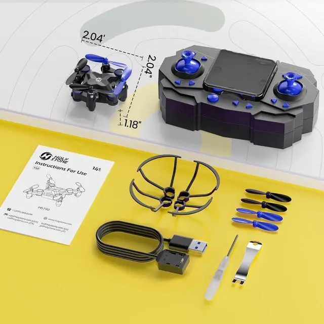 Alt view image 7 of 7 - Holy Stone HS190 Foldable Mini Drone for Kids Beginners, RC Nano Quadcopter with Altitude Hold, 3D Flips, High Speeds Rotation, Headless Mode, Throw to Go, One Key Return