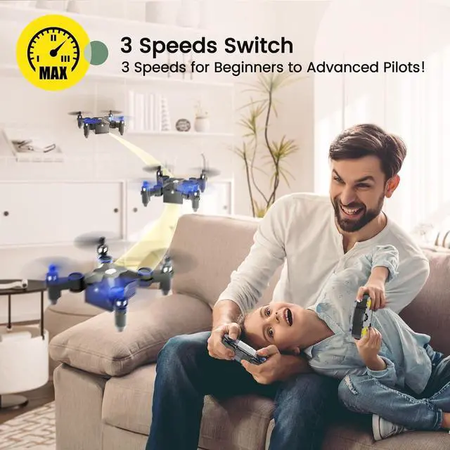 Alt view image 6 of 7 - Holy Stone HS190 Foldable Mini Drone for Kids Beginners, RC Nano Quadcopter with Altitude Hold, 3D Flips, High Speeds Rotation, Headless Mode, Throw to Go, One Key Return