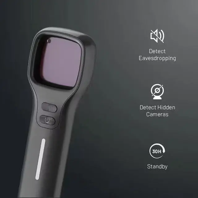 Alt view image 3 of 6 - EOHIBOV Hidden Camera Detectors,Anti spy Detector,RF Signal Bug Detector Device, GPS Tracker Detector, Portable Listening Device Detector with 7 Levels Sensitivity,30H Working Time Travel