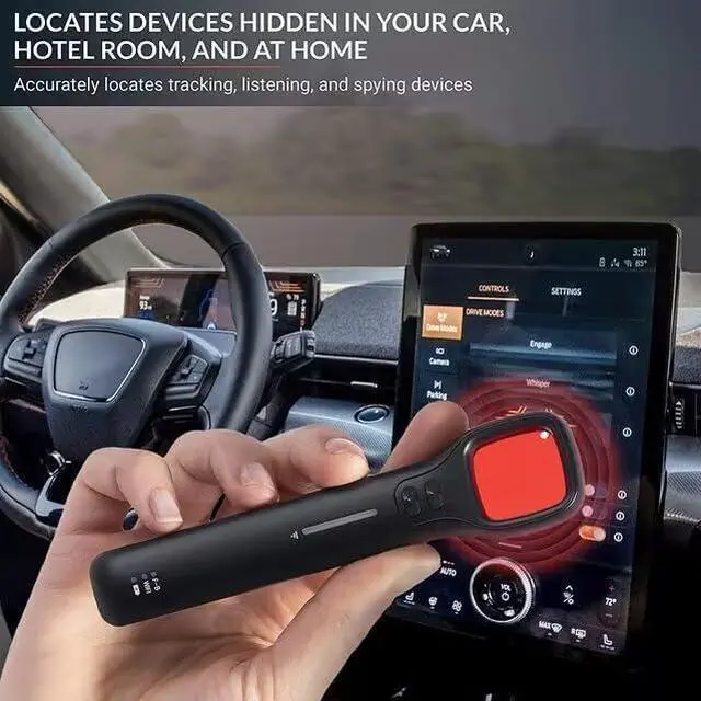 Alt view image 6 of 6 - EOHIBOV Hidden Camera Detectors,Anti spy Detector,RF Signal Bug Detector Device, GPS Tracker Detector, Portable Listening Device Detector with 7 Levels Sensitivity,30H Working Time Travel