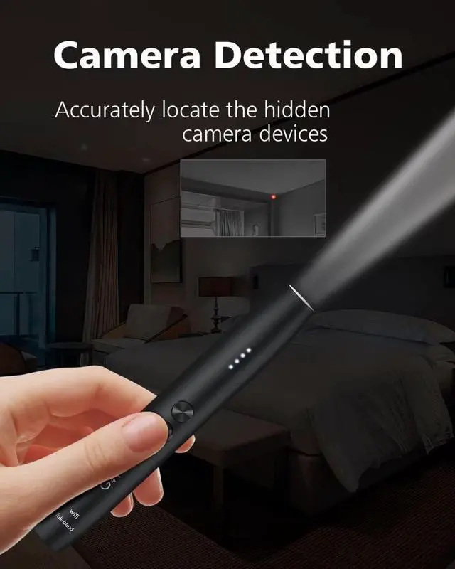 Alt view image 6 of 6 - Jepwco G4 Pro Anti Spy Detector for Wireless Audio Bug Camera, Bug Detector, Privacy Protector, 5 Levels Sensitivity, 25H Working Time, Portable Pen Shape, Home Office Travel