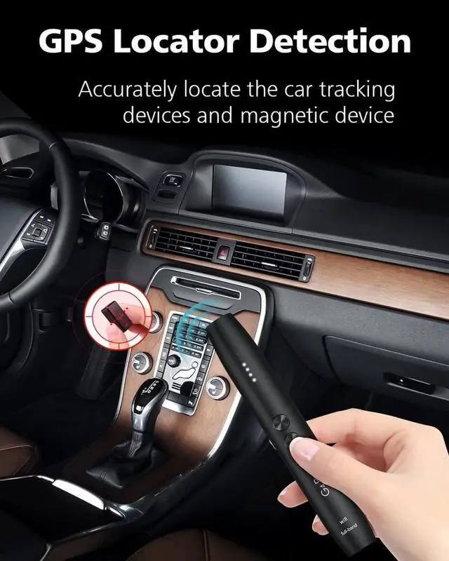 Alt view image 3 of 6 - Jepwco G4 Pro Anti Spy Detector for Wireless Audio Bug Camera, Bug Detector, Privacy Protector, 5 Levels Sensitivity, 25H Working Time, Portable Pen Shape, Home Office Travel