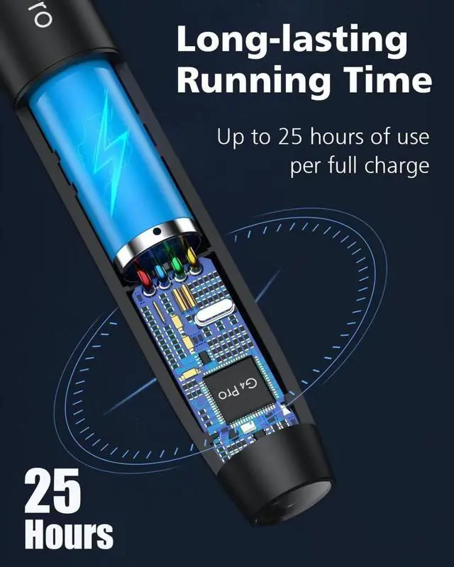 Alt view image 4 of 6 - Jepwco G4 Pro Anti Spy Detector for Wireless Audio Bug Camera, Bug Detector, Privacy Protector, 5 Levels Sensitivity, 25H Working Time, Portable Pen Shape, Home Office Travel