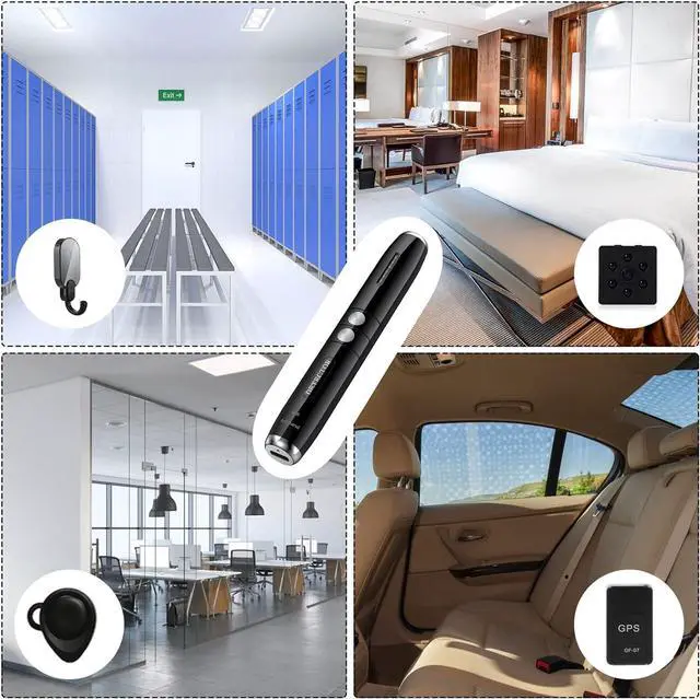 Alt view image 6 of 6 - Anti Spy Detector, Camera Detector Bug Detector, Privacy Protector for Audio Camera Devices Detector with 5 Levels Sensitivity, Portable Wireless Signals Detector for Travel Office Home Hotel