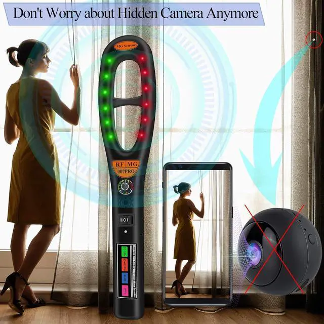 Alt view image 2 of 7 - GPS Bug Detector Anti Spy Detector Rf Detector Hidden Camera Detectors GPS Tracker Detector for Car Bug Sweeper Spy Detector Bug Detector Finder GSM Listening Device Detector