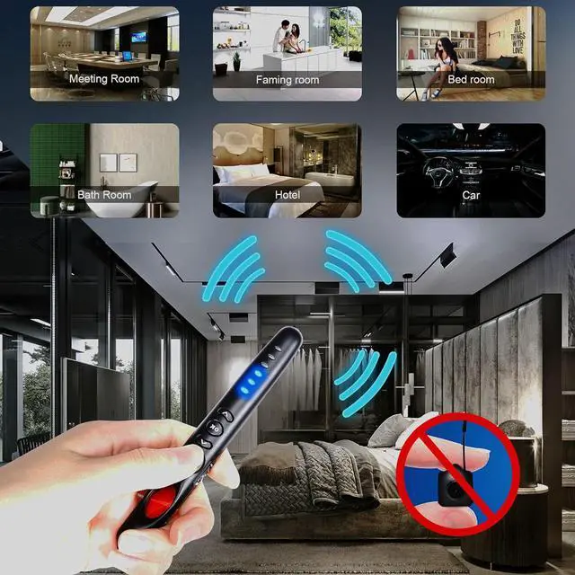 Alt view image 5 of 6 - TINYAIR Hidden Camera Detectors, Pro Anti Spy Detector, Bug Detector, Privacy Protector, 6 Levels Sensitivity, 3 Professional Modes,25H Working Time, Listening Device Detector, RF Signal Detector