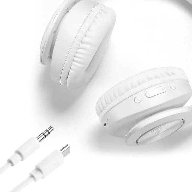 Alt view image 5 of 7 - Bluetooth Headphones Wireless,Tuinyo Over Ear Stereo Wireless Headset 40 H Playtime with deep bass, Soft Memory-Protein Earmuffs, Built-in Mic Wired Mode PC/Cell Phones/TV-White