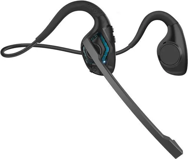 Main image of Giveet Bluetooth Headset with Microphone, Open Ear Headphones Wireless Noise Cancelling for Phone Laptop PC Computer, 10 Hours Playtime, Lightweight & Comfortable for Office Driving Working Home