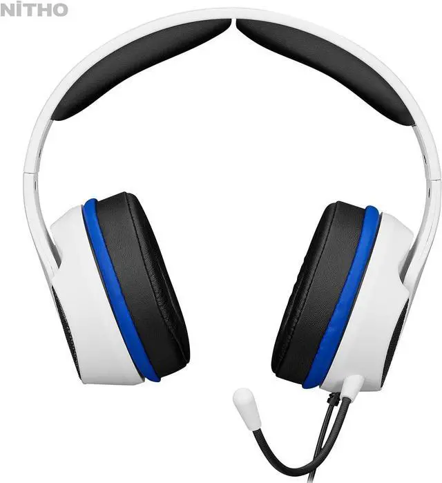 Alt view image 2 of 7 - NiTHO Janus Gaming Headset for PS4/PC/Xbox Series X/S/Xbox One/Switch/Mobile, Noise Cancelling Over Ear Headphones with Removable Mic, 40mm Speakers, 3.5 mm Headphone Jack - White