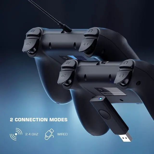 Alt view image 2 of 7 - GameSir T3 Wireless Gaming Controller, PC Controller for Windows 7/8/10/11, Android, Gamepad Joystick with Turbo and Dual Vibration, Gaming Controller for Android TV/TV Box, 40 Hours Working Battery