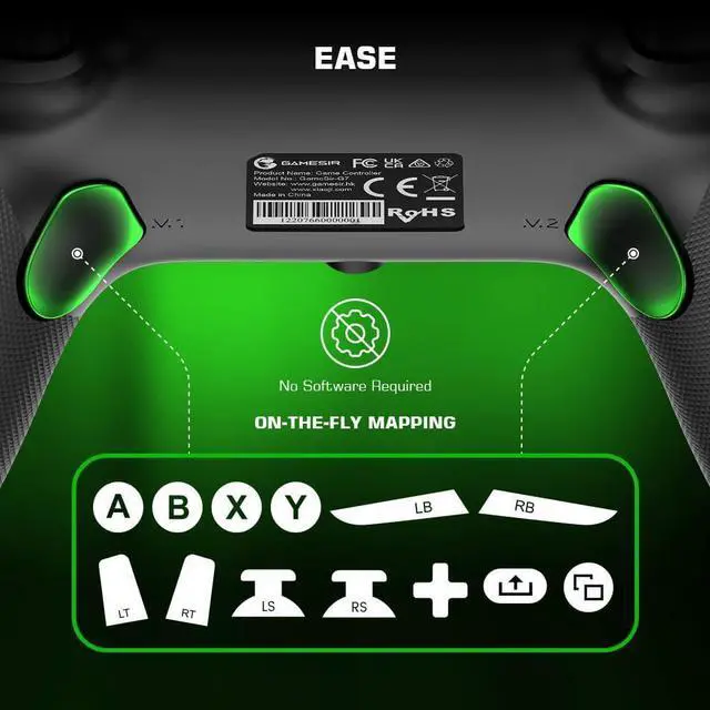 Alt view image 6 of 7 - GameSir G7 Wired Controller for Xbox One, PC Gamepad with 2 Swappable Faceplates, Wired Gaming Controller with Adjustable Triggers Zone & Vibration Level Works for Xbox Series s/x and Windows 11/10/7