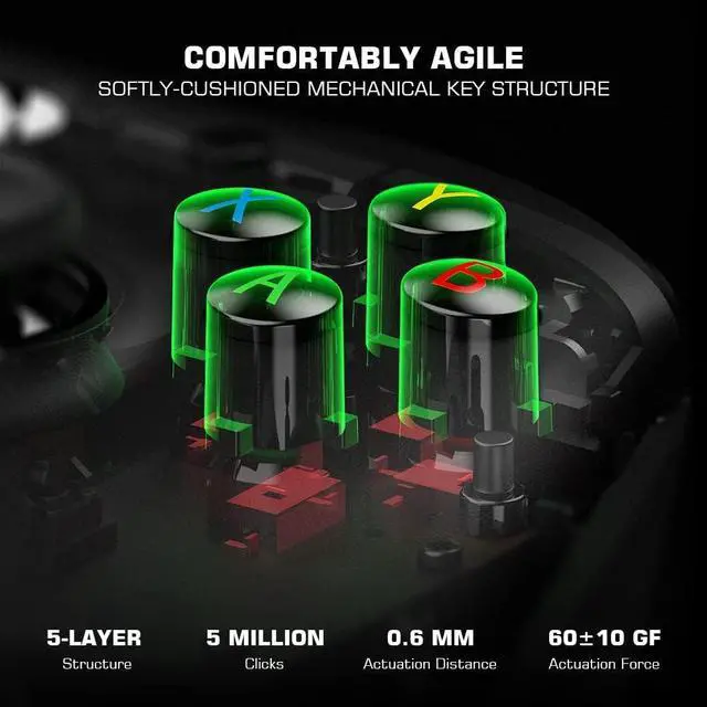 Alt view image 7 of 7 - GameSir G7 Wired Controller for Xbox One, PC Gamepad with 2 Swappable Faceplates, Wired Gaming Controller with Adjustable Triggers Zone & Vibration Level Works for Xbox Series s/x and Windows 11/10/7