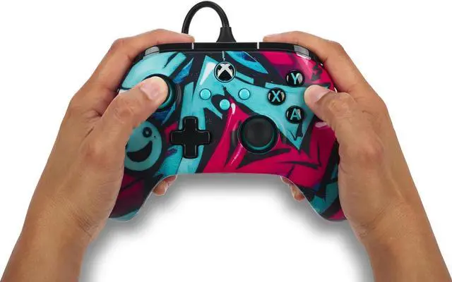 Alt view image 6 of 7 - PowerA Advantage Wired Controller for Xbox Series X|S - Wild Style, gamepad, wired video game controller, gaming controller, Xbox Series X|S