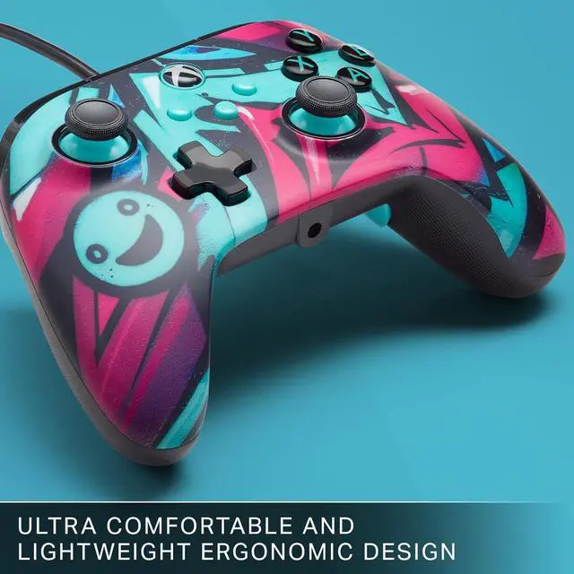 Alt view image 2 of 7 - PowerA Advantage Wired Controller for Xbox Series X|S - Wild Style, gamepad, wired video game controller, gaming controller, Xbox Series X|S