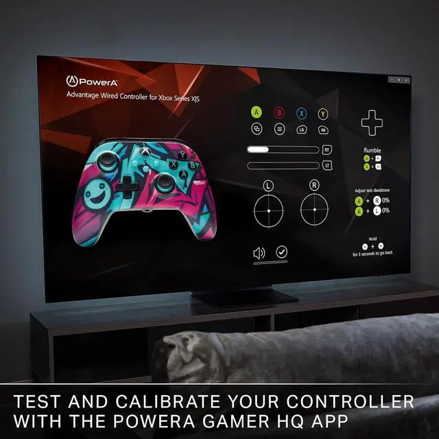 Alt view image 4 of 7 - PowerA Advantage Wired Controller for Xbox Series X|S - Wild Style, gamepad, wired video game controller, gaming controller, Xbox Series X|S