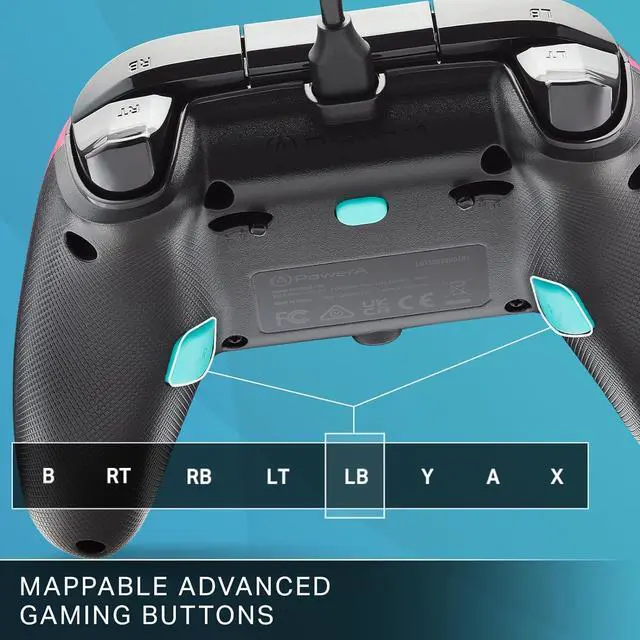 Alt view image 3 of 7 - PowerA Advantage Wired Controller for Xbox Series X|S - Wild Style, gamepad, wired video game controller, gaming controller, Xbox Series X|S