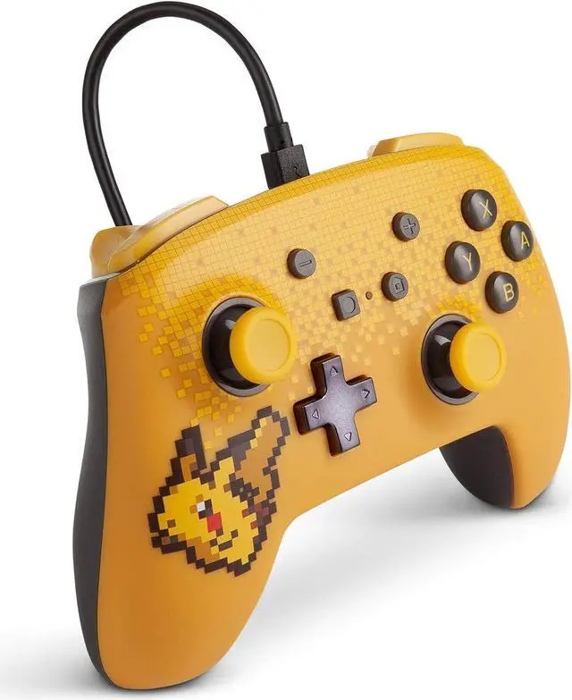 Alt view image 5 of 7 - PowerA Pokémon Enhanced Wired Controller for Nintendo Switch - Pixel Pikachu, gamepad, wired video game controller, gaming controller - Wired Controller Edition