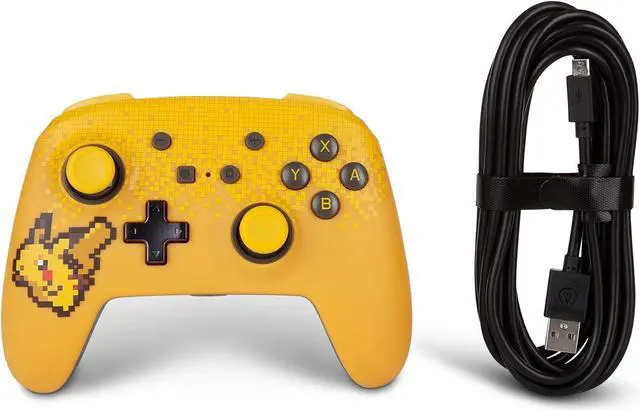 Alt view image 6 of 7 - PowerA Pokémon Enhanced Wired Controller for Nintendo Switch - Pixel Pikachu, gamepad, wired video game controller, gaming controller - Wired Controller Edition