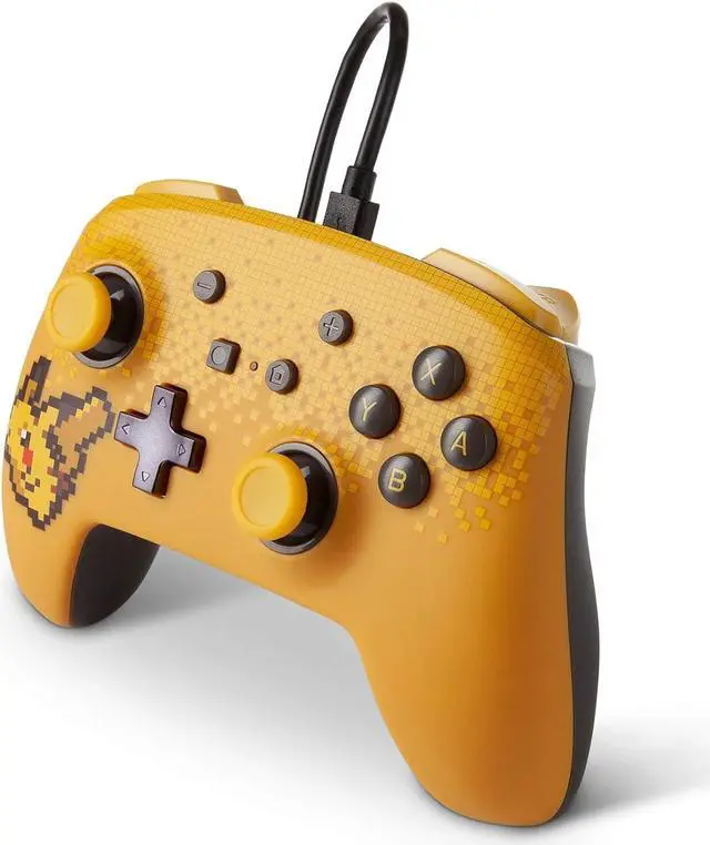 Alt view image 3 of 7 - PowerA Pokémon Enhanced Wired Controller for Nintendo Switch - Pixel Pikachu, gamepad, wired video game controller, gaming controller - Wired Controller Edition