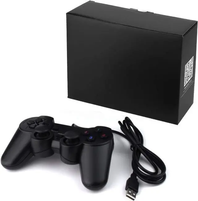 Alt view image 7 of 7 - SQDeal USB Dual Shock Joystick Gamepad Gaming Controller [Double Vibration Feedback Motors] for PC Computer Laptop Window (Black)