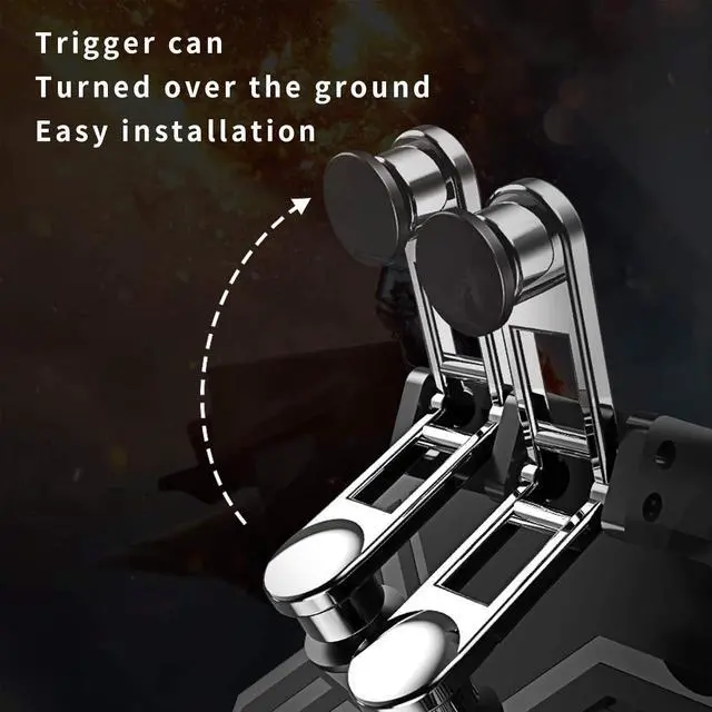 Alt view image 6 of 7 - Newseego Mobile Game Controller, [Upgrade] Phone Controller Gamepad with L1R1 6 Fingers Trigger for Shooter Sensitive and Aim Trigger Controller for Android & iOS for Knives Out