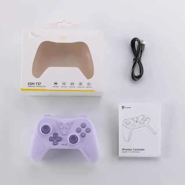Alt view image 7 of 7 - Switch Controller, Wireless Pro Controller for Switch/Switch Lite/Switch OLED, Switch Remote Gamepad with Joystick, Adjustable Turbo Vibration, Ergonomic Non-Slip