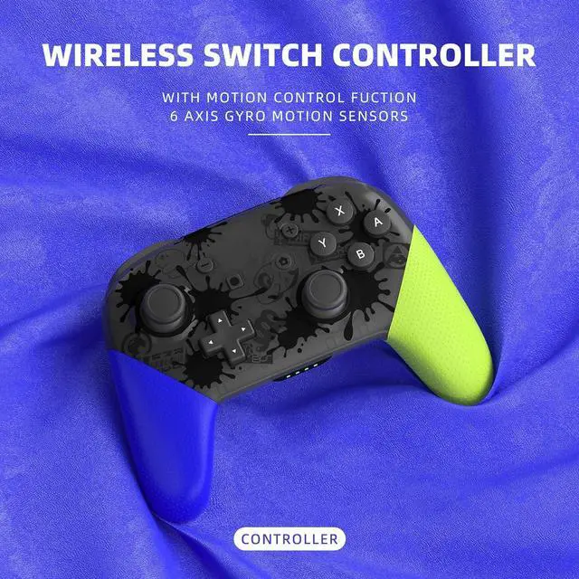 Alt view image 7 of 7 - Switch Controller for Nintendo Switch, Wireless Switch Pro Controllers Compatible with Switch, Remote Joystick Gamepad Support Vibration/Screenshot/Wake Up