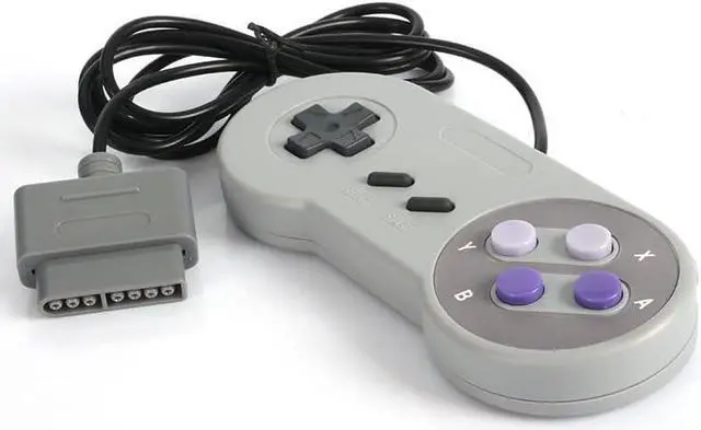 Alt view image 2 of 3 - 2 Packs Replacement Controller Gamepad for SNES, Game Controller for Original Super Nintendo Game Entertainment System