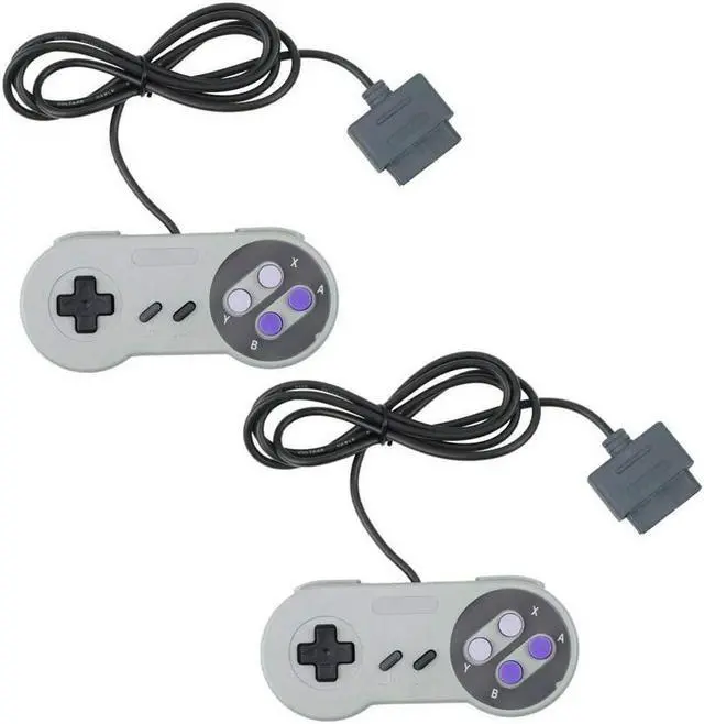 Main image of 2 Packs Replacement Controller Gamepad for SNES, Game Controller for Original Super Nintendo Game Entertainment System