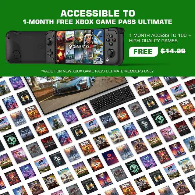 Alt view image 2 of 6 - GameSir X2 Pro Mobile Gaming Controller for Android Support Xbox Cloud Gaming, Stadia, Luna, Android Controller with Mappable Back Buttons, Detachable ABXY Buttons [1 Month Xbox Game Pass Ultimate]