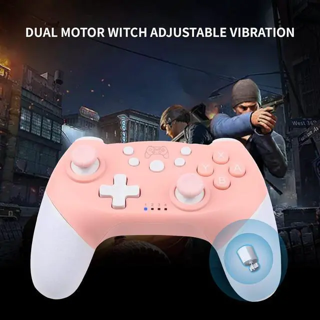 Alt view image 7 of 7 - ROTOMOON Upgraded Wireless Pro Controller Compatible with Nintendo Switch/OLED/lite/PC, with Programmable Function, Wake-Up, Gyro Axis, Turbo, Dual Vibration