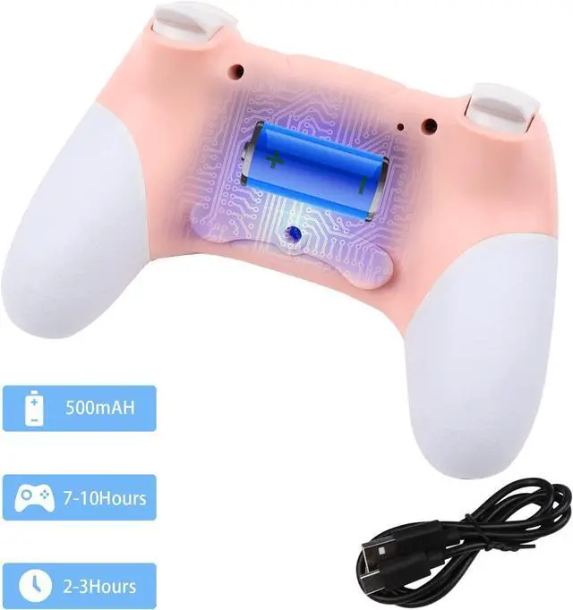 Alt view image 5 of 7 - ROTOMOON Upgraded Wireless Pro Controller Compatible with Nintendo Switch/OLED/lite/PC, with Programmable Function, Wake-Up, Gyro Axis, Turbo, Dual Vibration