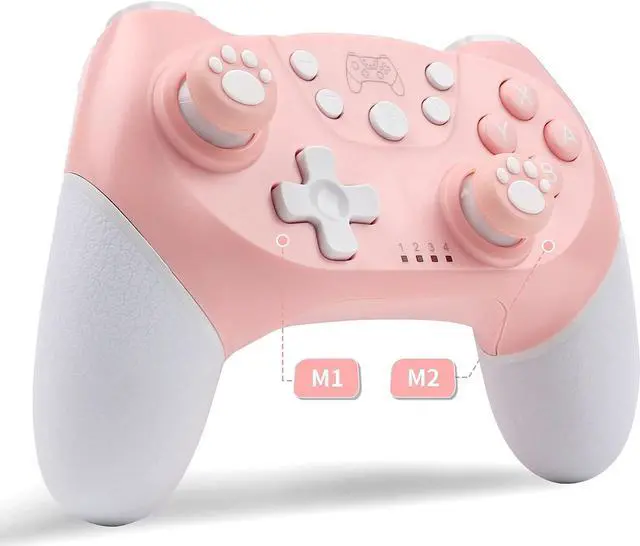 Main image of ROTOMOON Upgraded Wireless Pro Controller Compatible with Nintendo Switch/OLED/lite/PC, with Programmable Function, Wake-Up, Gyro Axis, Turbo, Dual Vibration