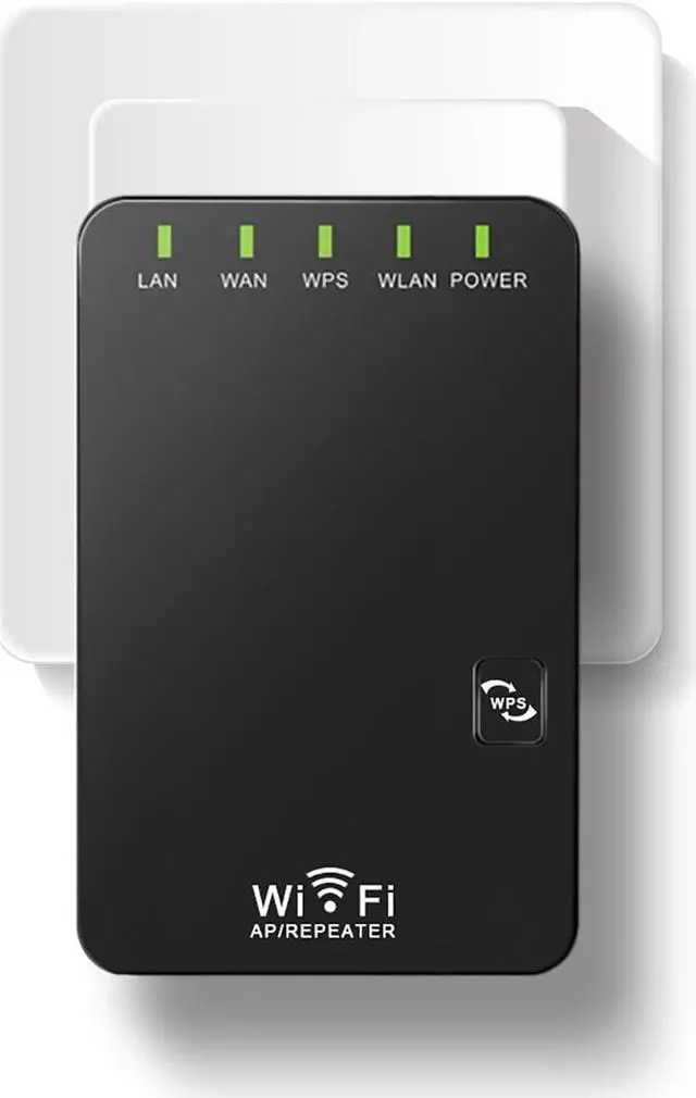 Main image of WiFi Booster/WiFi Range Extender, 300Mbps 2.4GHz WiFi Extender Signal Booster Mini Compact Amplificateur WiFi with Fast Ethernet Port, WPS Button,3 in 1 AP/Router/Repeater, Works with Any WiFi Router