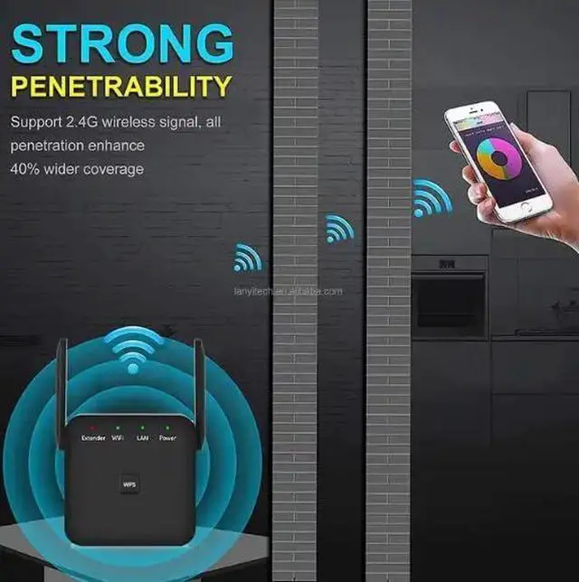 Main image of WiFi Extender,2023 Newest Upgraded WiFi Booster, WiFi Range Extender for Home, Internet Extender Booster WiFi Repeater with Ethernet Port, WPS 1-Tap Setup