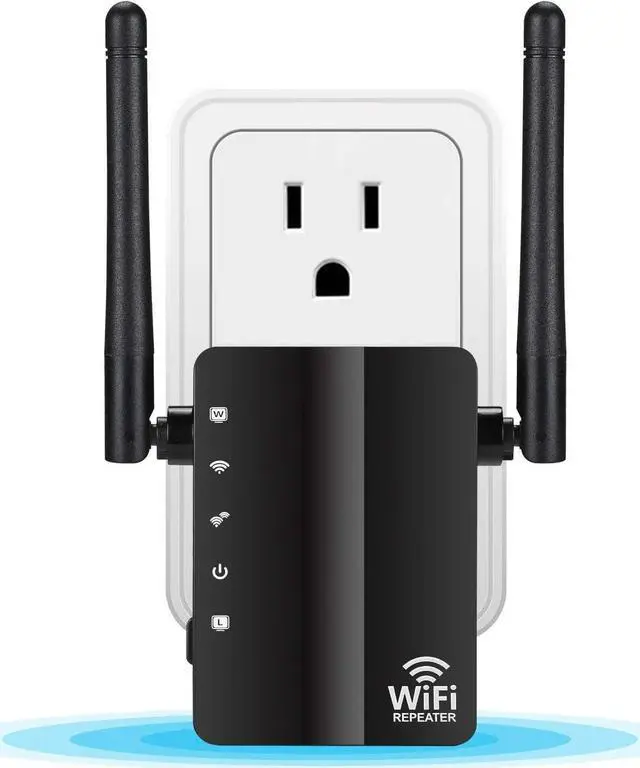 Main image of WiFi Extender, 300Mbps WiFi Booster WiFi Range Extender WiFi Internet Booster for Home Single Band 2.4GHz, WPS Setup, WiFi Repeater with Ethernet Port, Covers Up to 1200 Sq.ft and 45 Devices