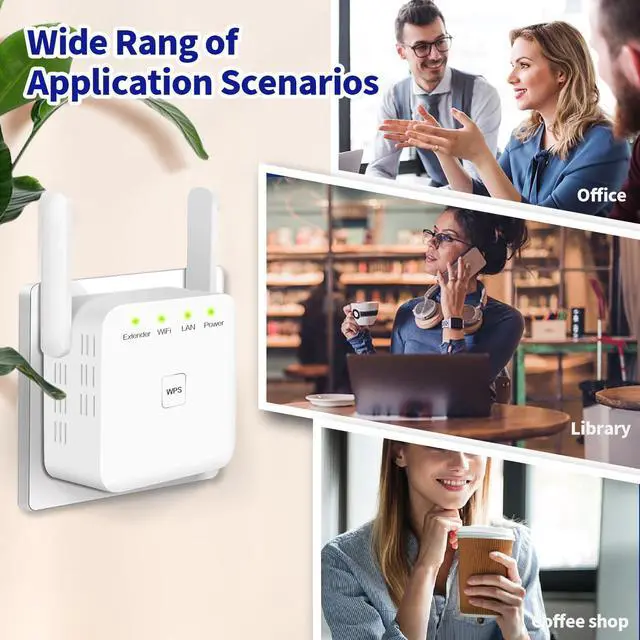 Alt view image 7 of 7 - WiFi Extender, 2024 Fastest WiFi Booster ,WiFi Extenders Signal Booster for Home, Internet Booster WiFi Repeater Covers Up to 10,000 Sq.ft and 50+ DevicesWhite