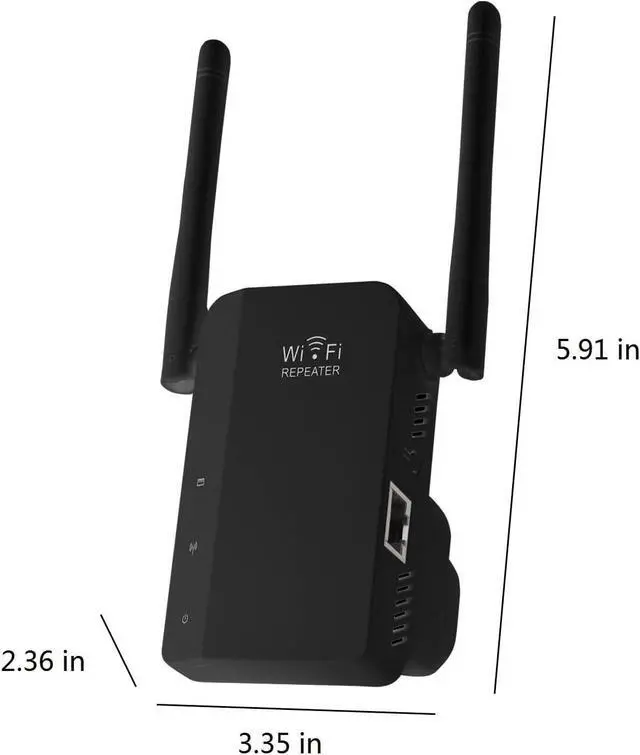 Alt view image 6 of 6 - Black WiFi Extender WiFi Booster 300Mbps WiFi Amplifier WiFi Range Extender WiFi Repeater for Home 2.4Ghz On-Ly #G5E7w