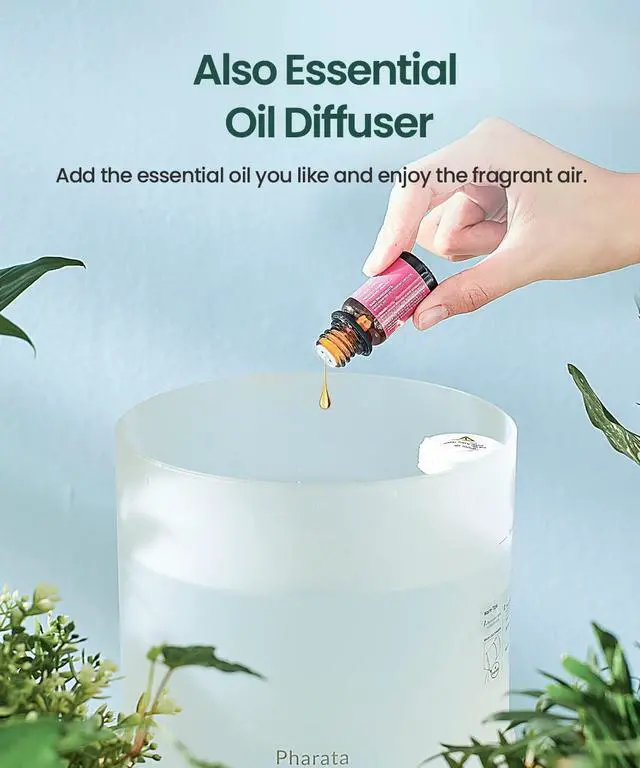 Alt view image 3 of 7 - Pharata® Humidifiers for Bedroom Large Room, 2.5L Cool Mist Humidifier with Essential Oil Diffuser, Top Fill Humidifier for Baby, Home, Plant, Ultrasonic Humidification for whole house, Auto Shut-Off,