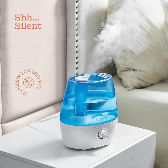 Alt view image 6 of 7 - Cool Mist Humidifiers for Bedroom - 2.2L Water Tank, Baby, Office, Quiet Ultrasonic Air Vaporizer, Adjustable Mist Level, 360 Nozzle Rotation, Auto-Shut Off, Large Area Humidifier Easy Fill and Clean