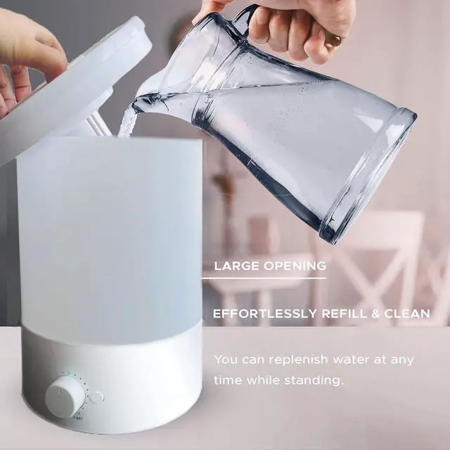 Alt view image 4 of 7 - MegaWise Top Refill 7-colour Night light humidifier for Kid bedroom with 3.5L Large Capacity, No leakage with Stable Fine Mist Output