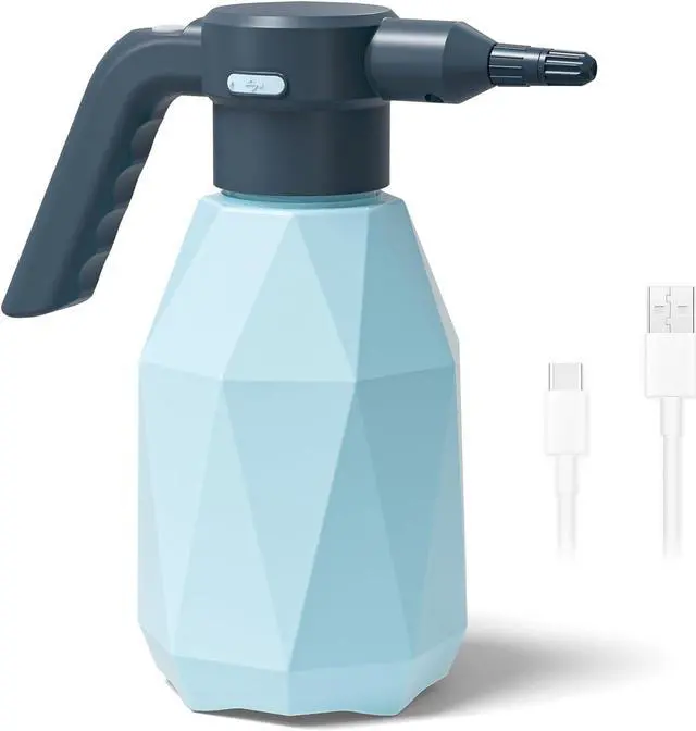 Main image of Diivoo Electric Spray Bottle 2L/0.5Gallon, Rechargeable Battery Powered Sprayer with Adjustable Nozzle, Automatic Watering Can for Indoor/Outdoor Plant Mist and Home Cleaning
