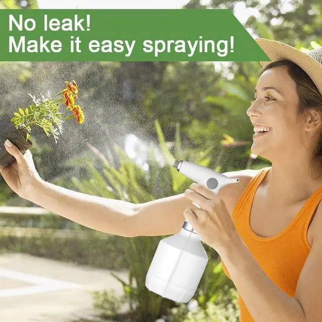 Alt view image 5 of 7 - Electric Spray Bottle, LAWNFUL Plant Spray 0.26 Gallon with Adjustable Nozzle for Garden, Indoor and Outdoor Plant, Also Works as Automatic Sprayer Mister to Contain Alcohol for House Cleaning