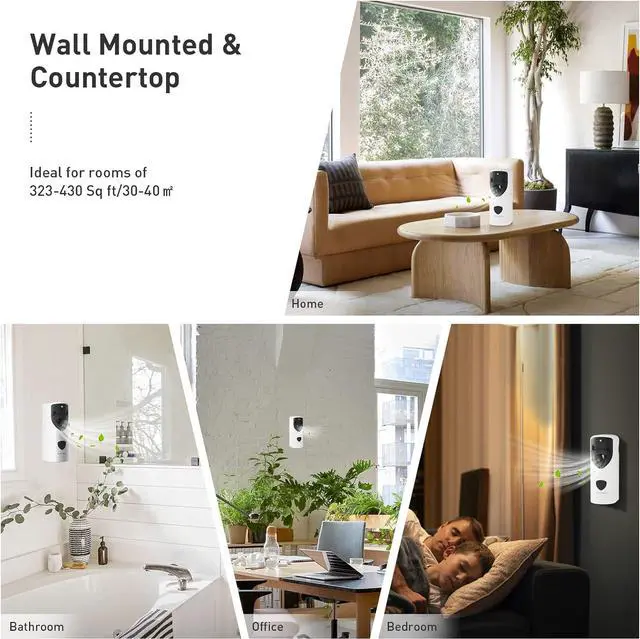 Alt view image 2 of 7 - Automatic Air Freshener Spray Dispenser Programmable Fragrance Dispenser with Remote Fit for 5.25-10.5 oz Spray Refills | Wall Mount Aerosol Dispenser Spray Holder for Home Office Bathroom Hotel