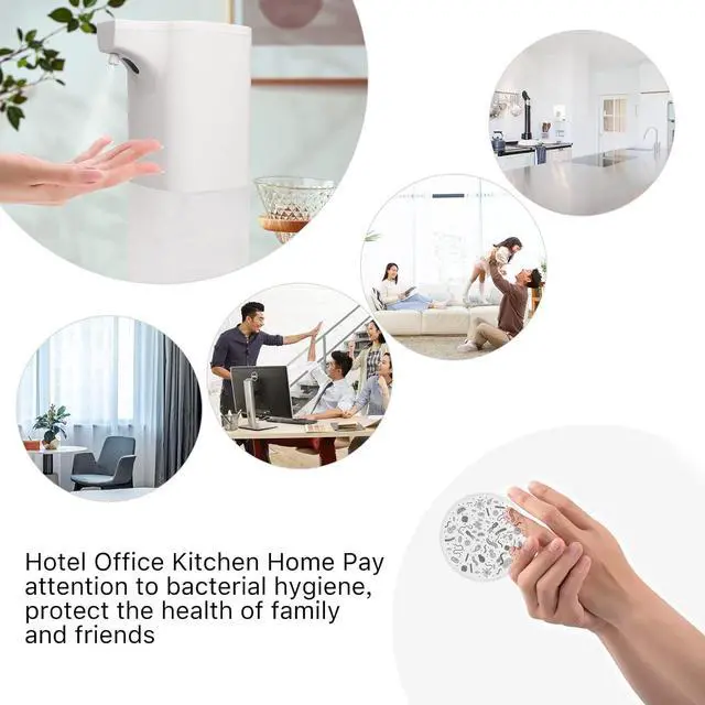 Alt view image 5 of 6 - Touchless Alcohol Spray Dispenser, Automatic Sanitizer Dispenser, Infrared Induction Non-Contact Sprayer Bottles, 350ml Touchless Automatic Alcohol Sanitizer Dispenser for Home Kitchen Bathroom Offic